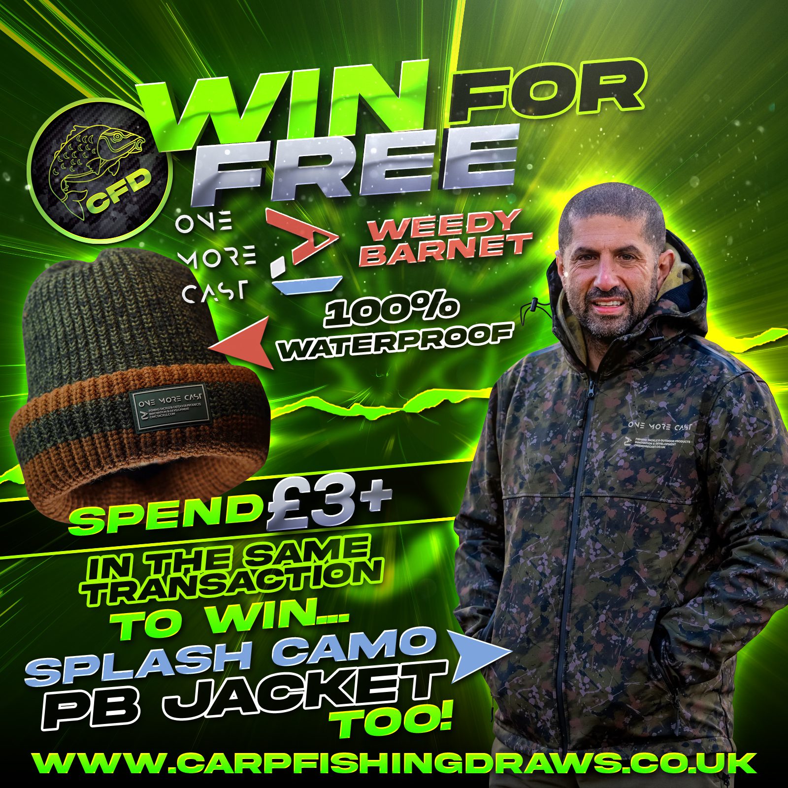 FREE ENTRY DRAW – Spend £3+ to win both! – Carp Fishing Draws