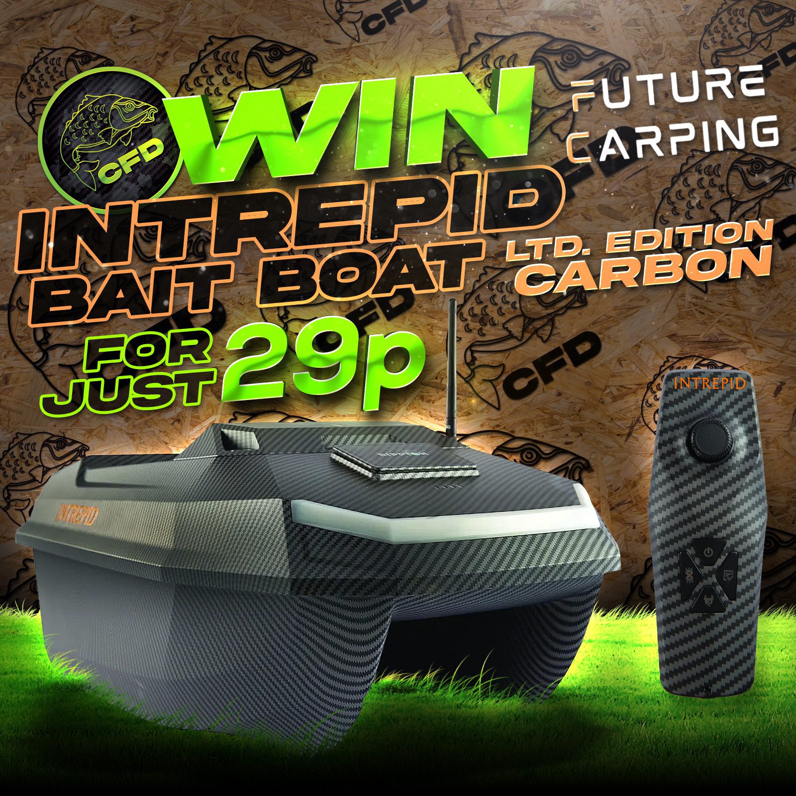 Future Carping Intrepid Bait Boat Limited Edition Carbon – Carp Fishing  Draws