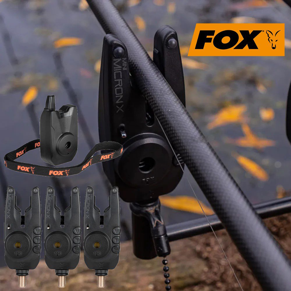 Fox Mini Micron X Bite Alarms + Receiver (3-Rod Set) – Carp