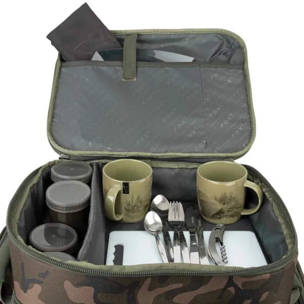 Fox Camolite 2 Person Dinner Set - Complete Eetset Voor Karpervissers - Met Camouflage Ontwerp