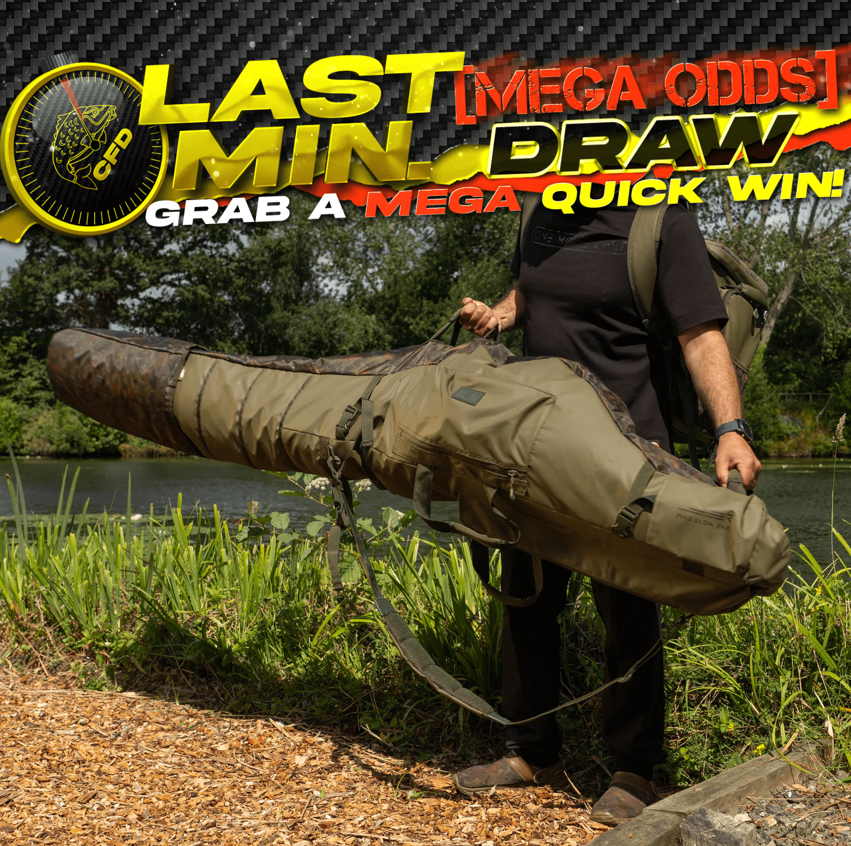 Last Min. MEGA ODDS Draw - OMC Extendable Rod Holdall Or £100 CASH!!!