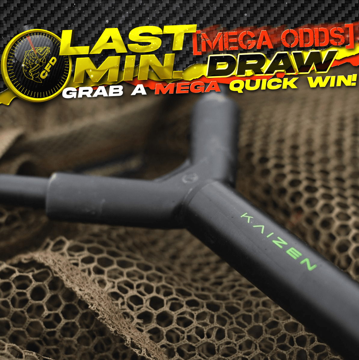 Last Min. MEGA ODDS Draw - Korda Kaizen Green Landing Net