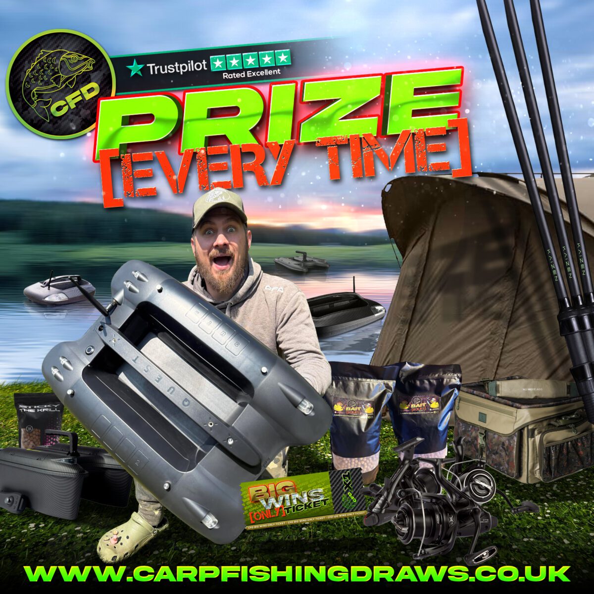 [Prize Every Time] – Deeper Quest Bait Boat or £1,500 cash end prize ...