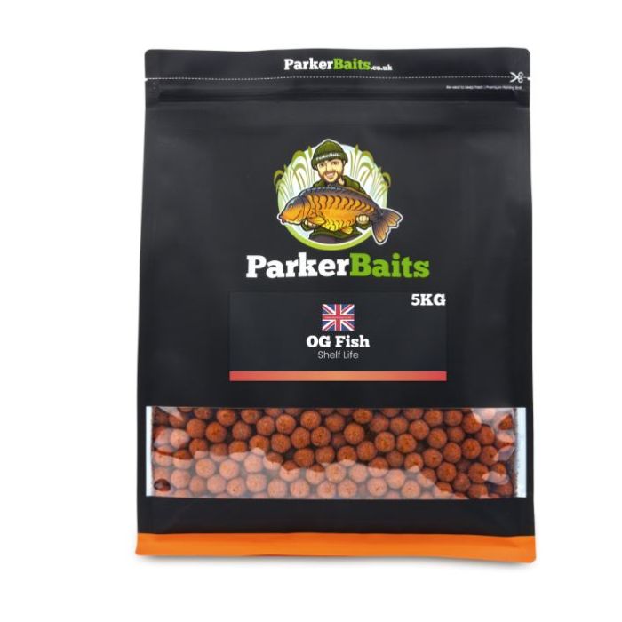 Last Min. Draw - 5kg Parker Baits OG Fish Shelf Life Boilies - Image 2
