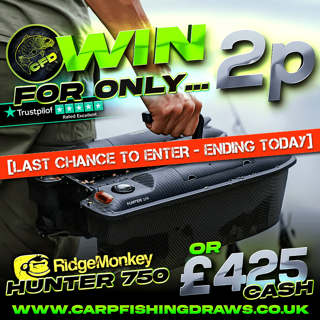 2p RidgeMonkey Hunter 750 Bait Boat - Ending today