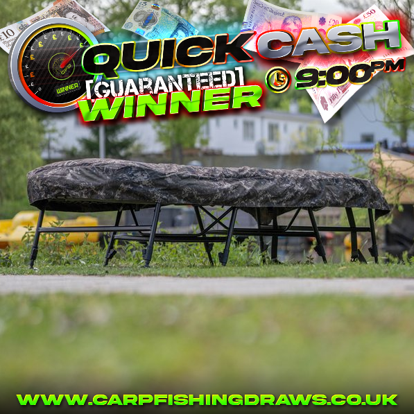 Quick Cash Draw - Win £450 tax-free cash or Nash MF60 Indulgence 5 Season MkII Sleep System (SS3)