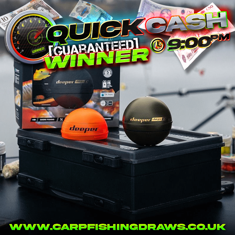 Quick Cash Draw - Win £425 tax-free cash or Deeper Chirp + 3 Sonar With Range Extender Full Kit