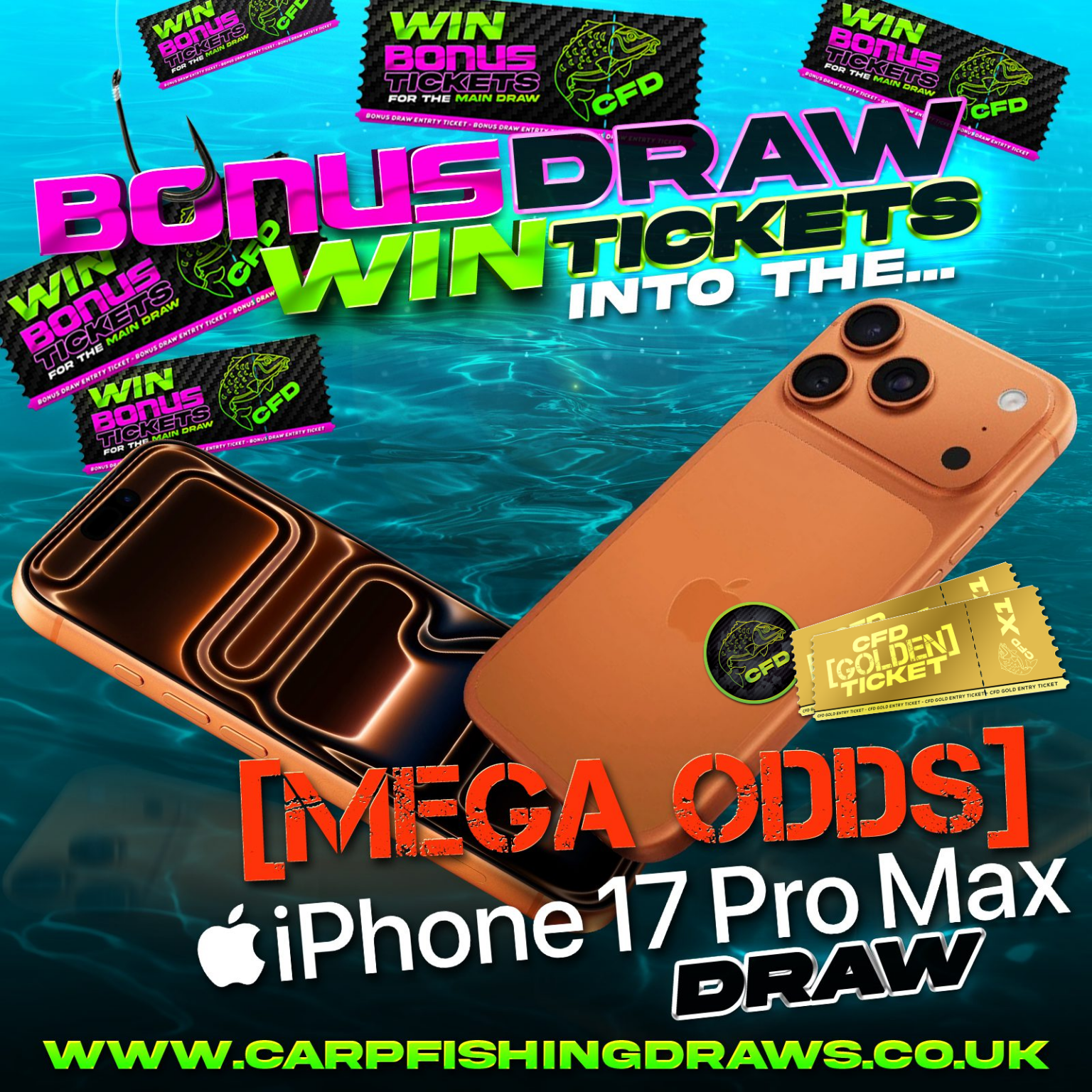 [🎫 WITH GOLDEN TICKET INSTANT WINS🎫] – 🎱 BONUS DRAW #8 🎱 – Win 2 ...