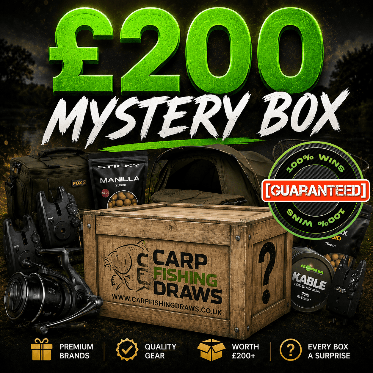 💯🏆[WITH BONUS INSTANT WINS] – £200 Mystery Box