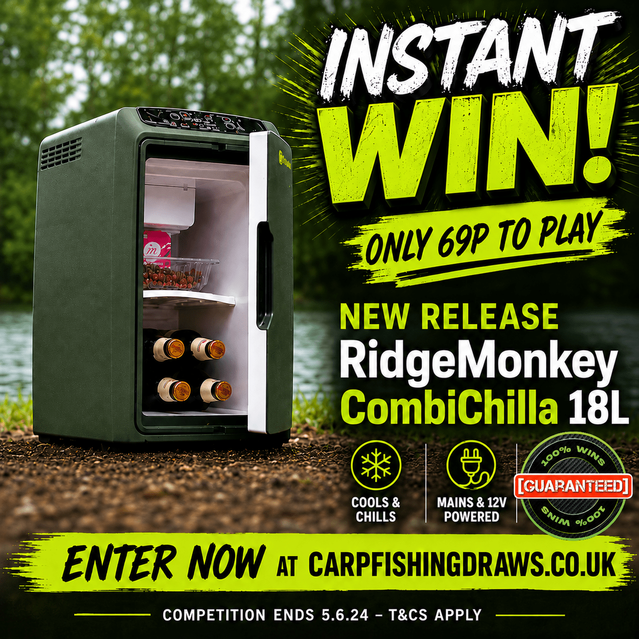 🧊 [PRE-ORDER] RidgeMonkey CombiChilla 18L or £100 Tax-Free Cash [Plus Instant Wins]