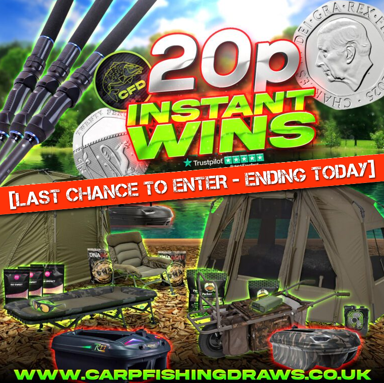 💥 20p Instant Wins 💥 Over £40k of prizes, PLUS £500 end draw prize – Ending Today!
