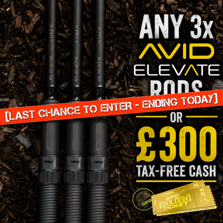 [🎫 WITH GOLDEN TICKET INSTANT WINS🎫] – Any 3x Avid Elevate Rods or £300 Tax-free Cash – Ending Today!