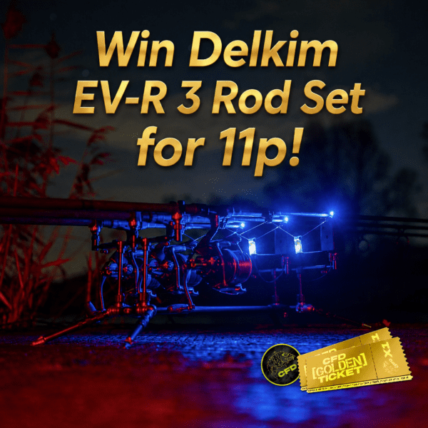 [🎫 WITH GOLDEN TICKET INSTANT WINS🎫] – Delkim EV-R 3 Rod Presentation Set or £380 Cash