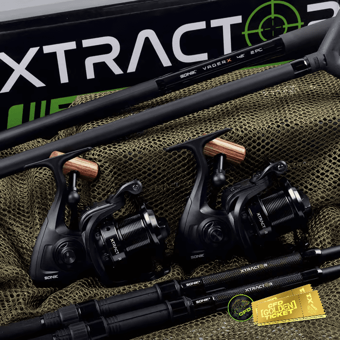 🎫 WITH GOLDEN TICKET INSTANT WINS🎫] – Sonik Xtractor Plus 2 Rod Carp Kit (Any) or £175 Tax-free Cash