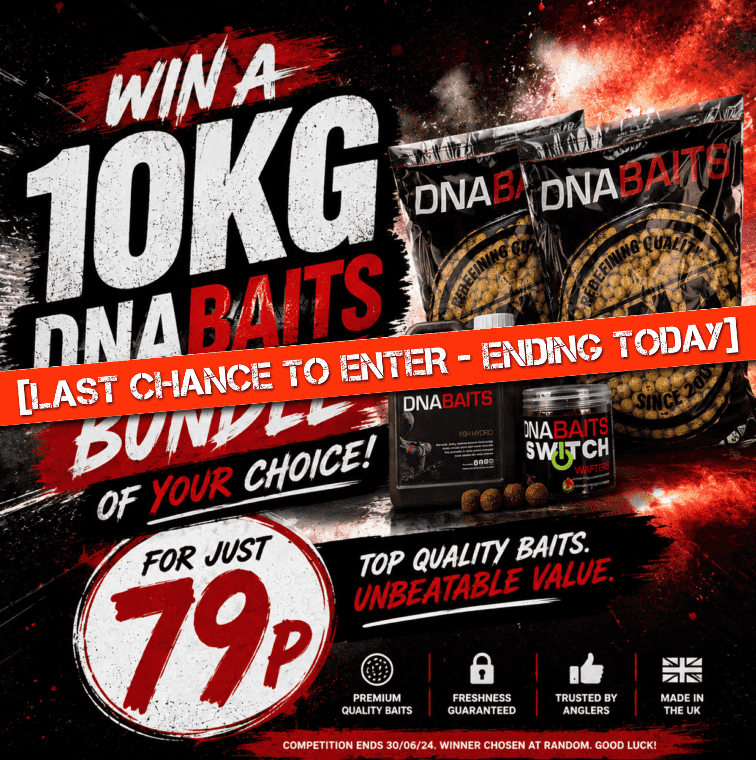 Win a 10kg DNA Baits Bundle of your choice – Ending Today!