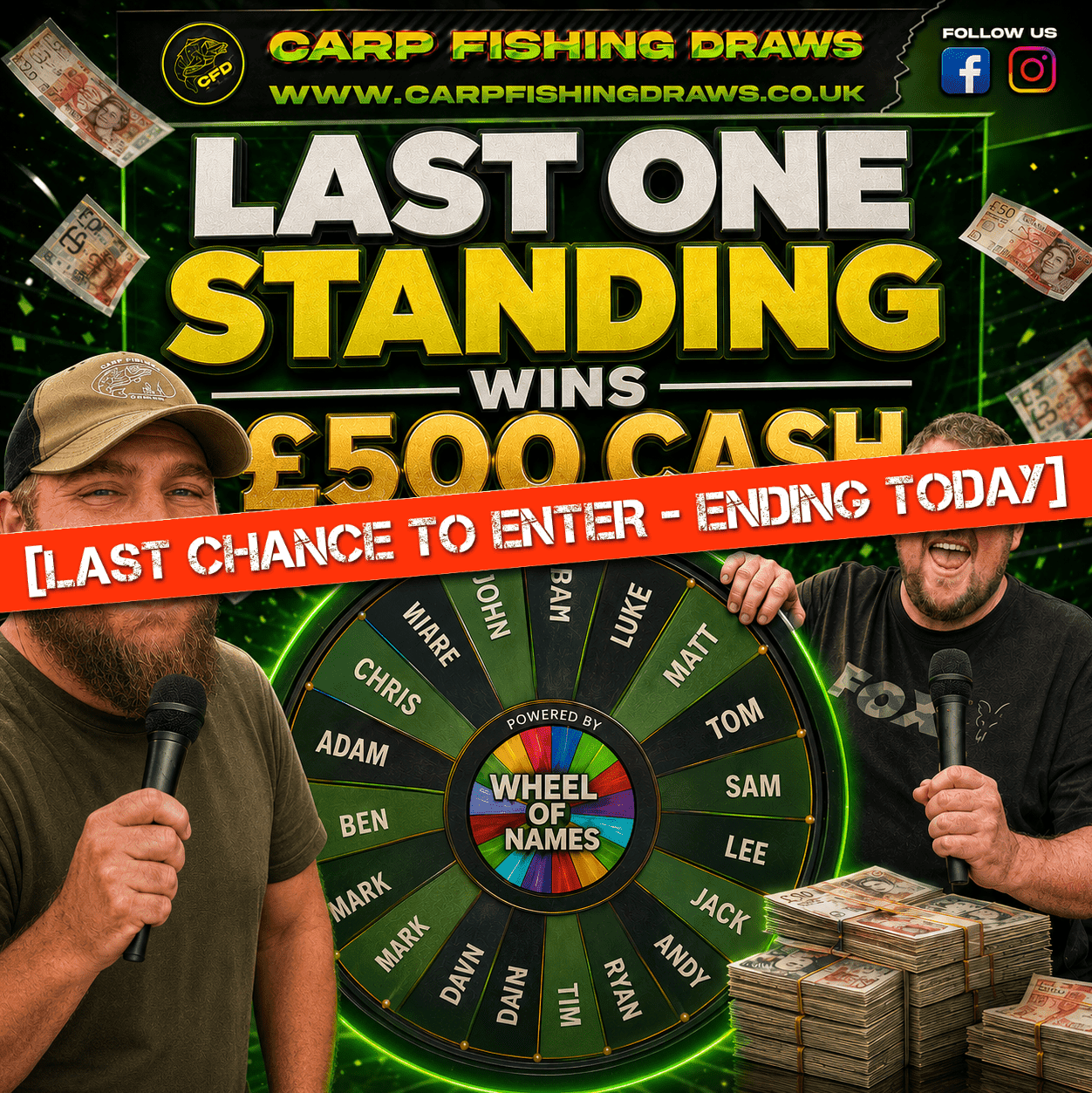 Last One Standing Wins £500 tax-free cash! – Ending today