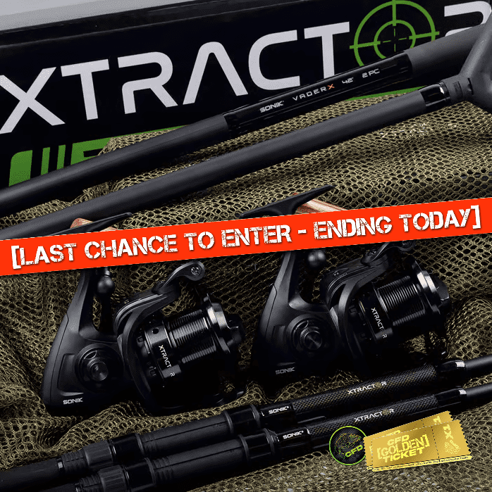 🎫 WITH GOLDEN TICKET INSTANT WINS🎫] – Sonik Xtractor Plus 2 Rod Carp Kit (Any) or £175 Tax-free Cash – Ending today