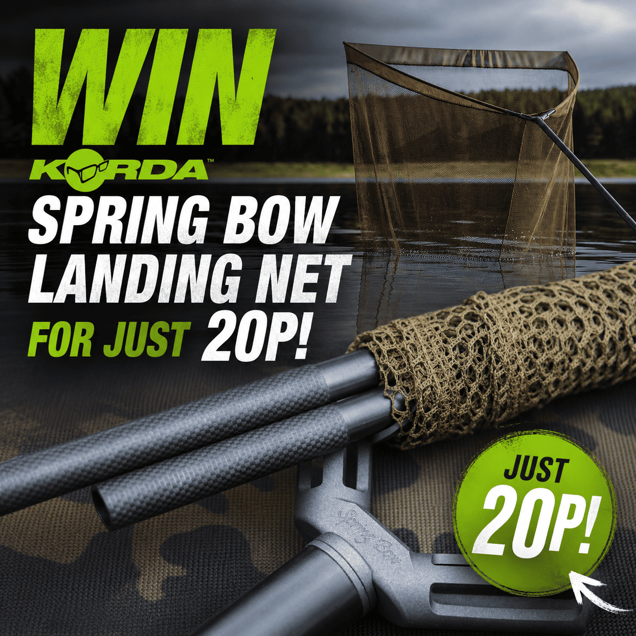 🎣 Korda Spring Bow Landing Net or £190 tax-free cash