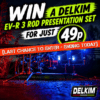 [WITH INSTANT WINS] – Delkim EV-R 3 Rod Presentation Set or £380 Cash – Ending today