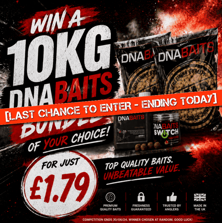 [WITH INSTANT WINS] – Win a 10kg DNA Baits Bundle of your choice – Ending Today!