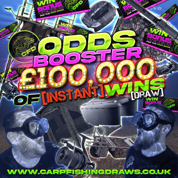 ODDS BOOSTER #1 - Win 200 entries on the £100,000 of instant wins draw