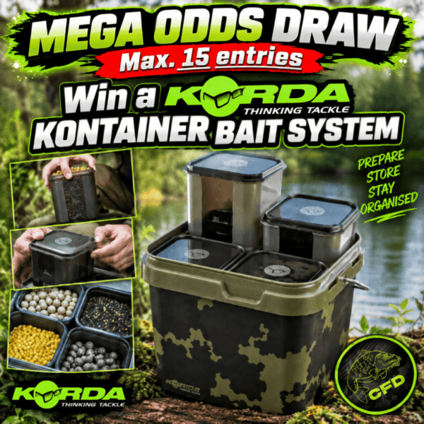 [MEGA ODDS DRAW] – Korda Kontainer System 17L Bait System