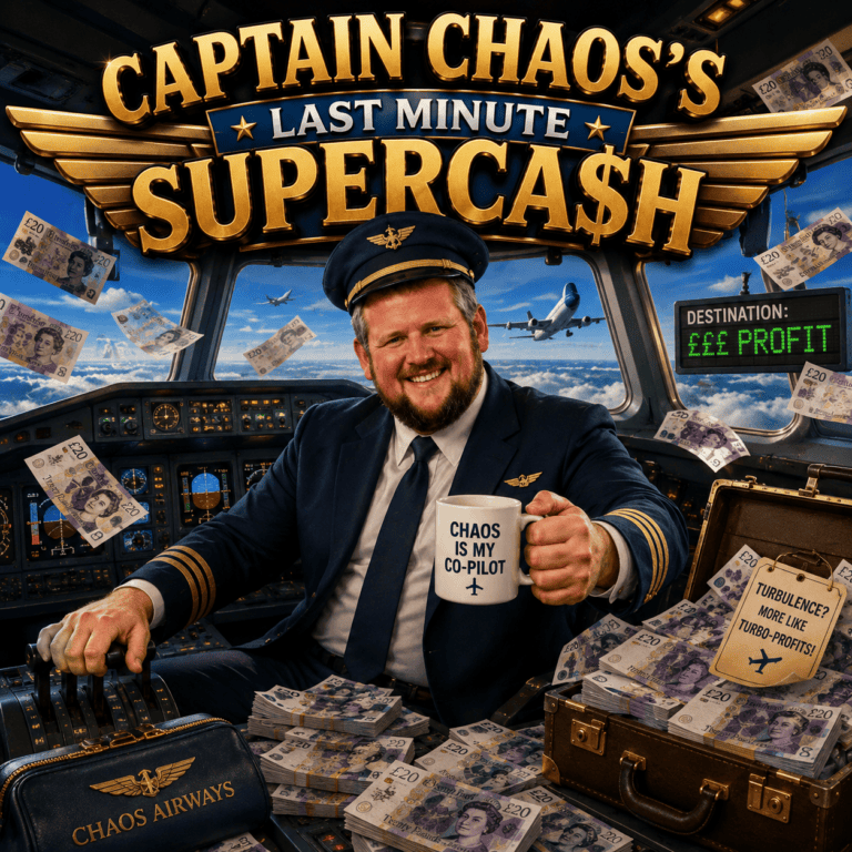 FLASH- Captain Chaos’s SUPERCASHAUTO-DRAW£100 Main Draw!