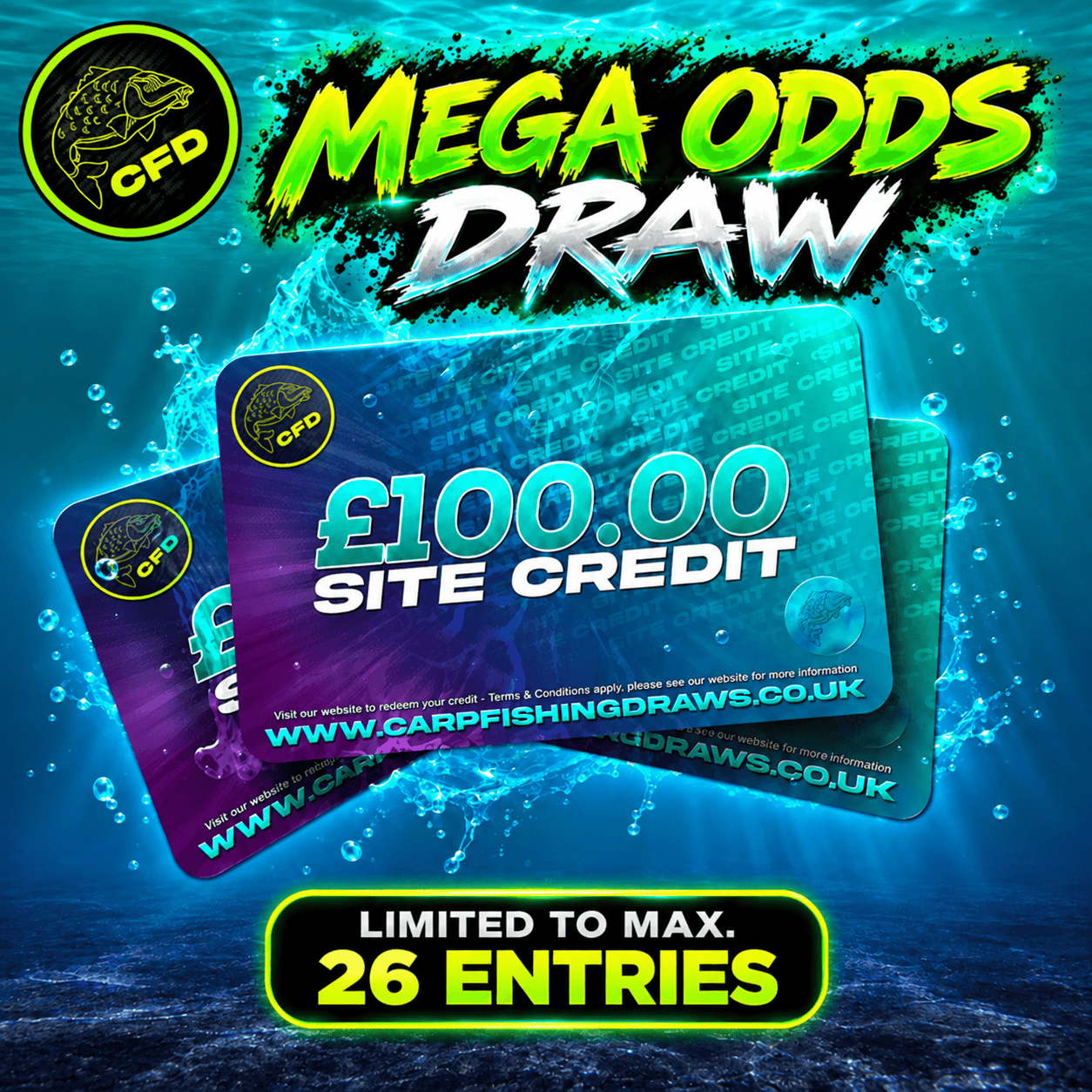 [MEGA ODDS DRAW] - £100 Site Credit